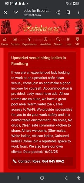 Agatha Mbali Mabena, Escort, Sandton